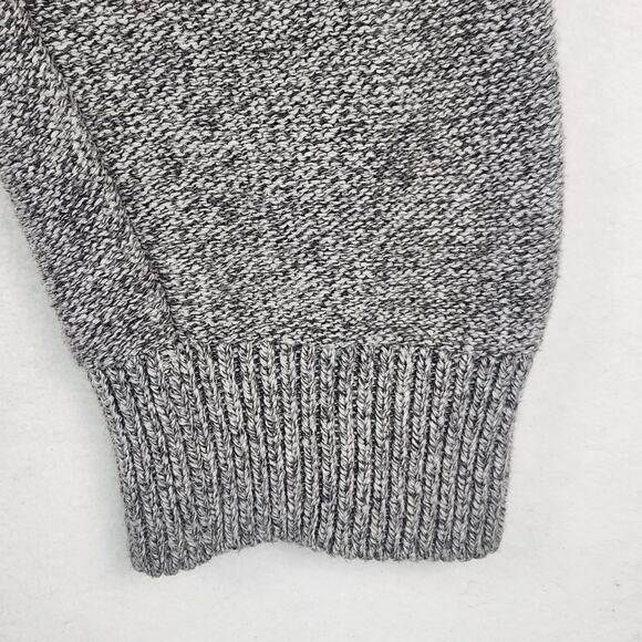 Prana North Loop Hooded Sweater Men’s SZ LG Knitted Gray Organic Cotton Slim - Picture 7 of 16